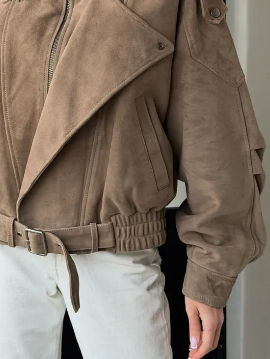 Куртка - бомбер весенняя оверсайз - фото 7