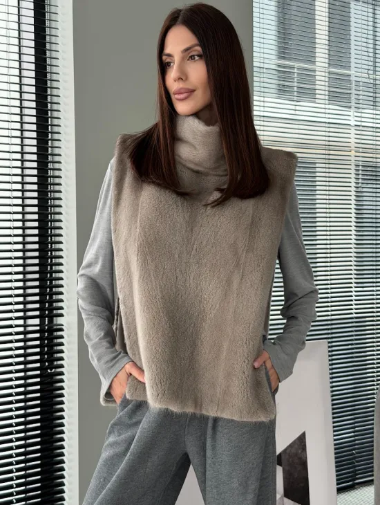 Норковая манишка «весна 2026» - фото 5