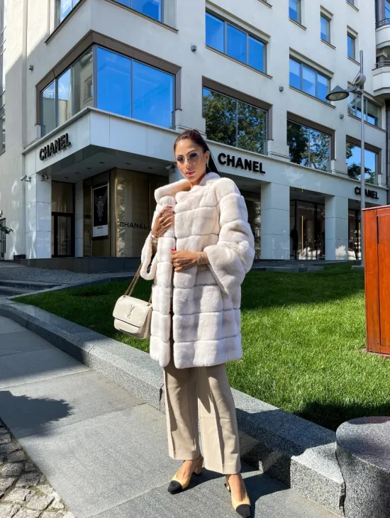 Шуба из кролика рекс - фото 2